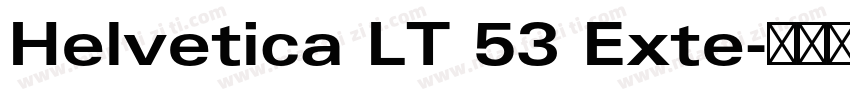 Helvetica LT 53 Exte字体转换